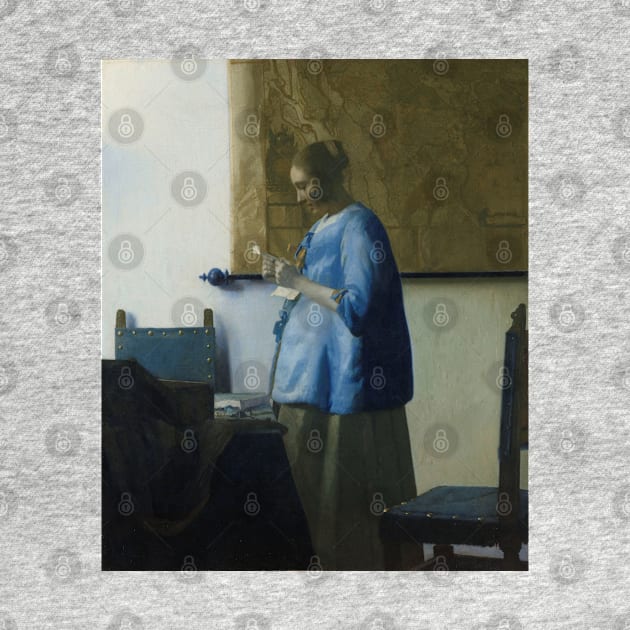 Vermeer - Woman Reading a Letter by SHappe